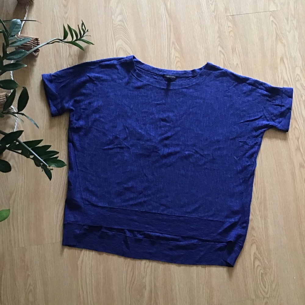 Eileen Fisher organic linen and cotton sweater tee